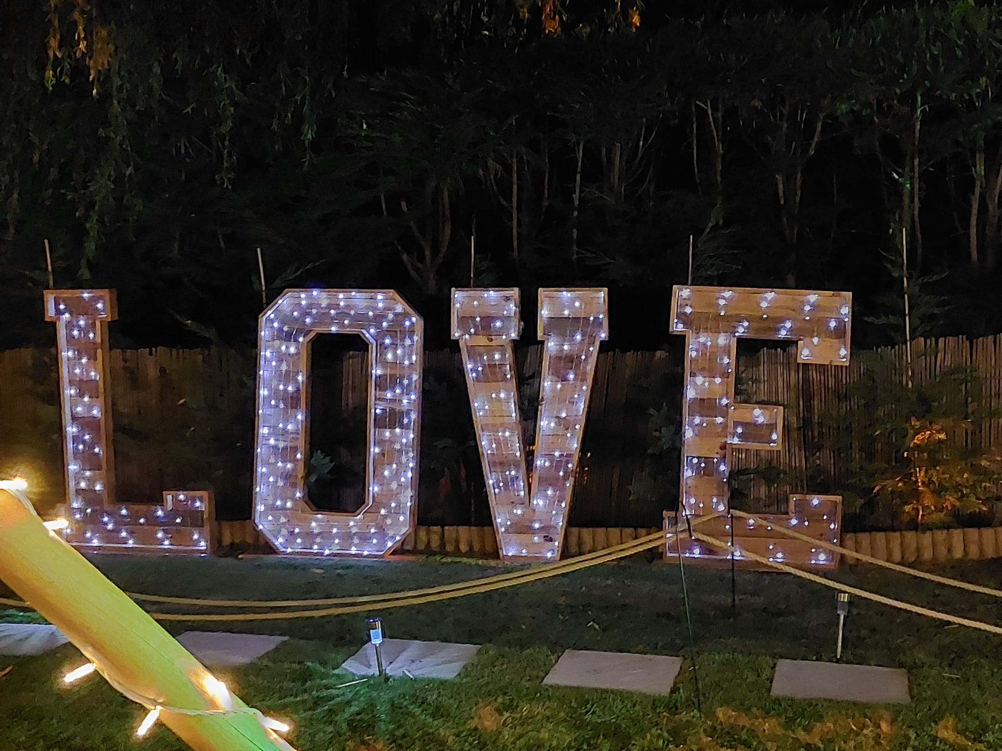LOVE Light Up Letters Hire Market Deeping